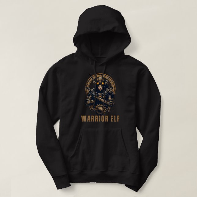 Veste À Capuche Guerrière ELF Steampunk (Design devant)