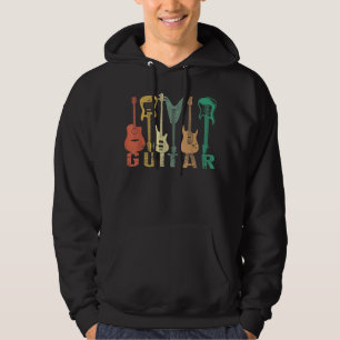 Veste À Capuche Guitare Vintage Cadeau Pour Hommes Femmes Groupe D