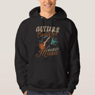 Veste À Capuche Guitares Cadillacs Musique Hillbilly