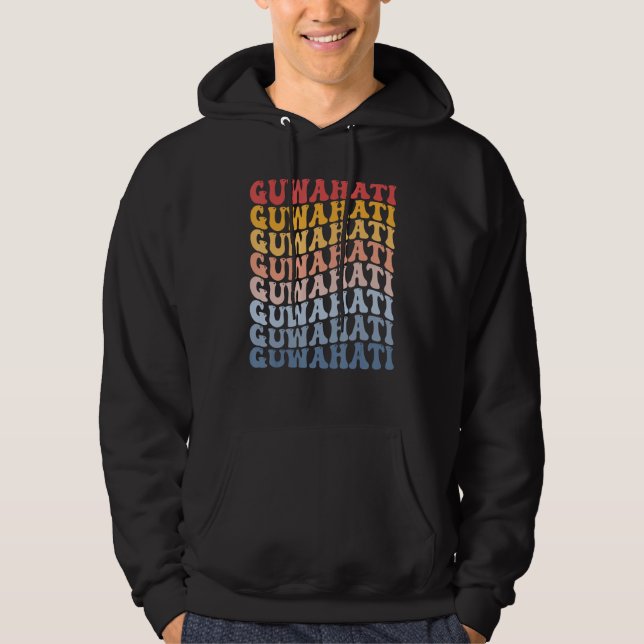 Veste À Capuche Guwahati City Groovy Retro (Devant)