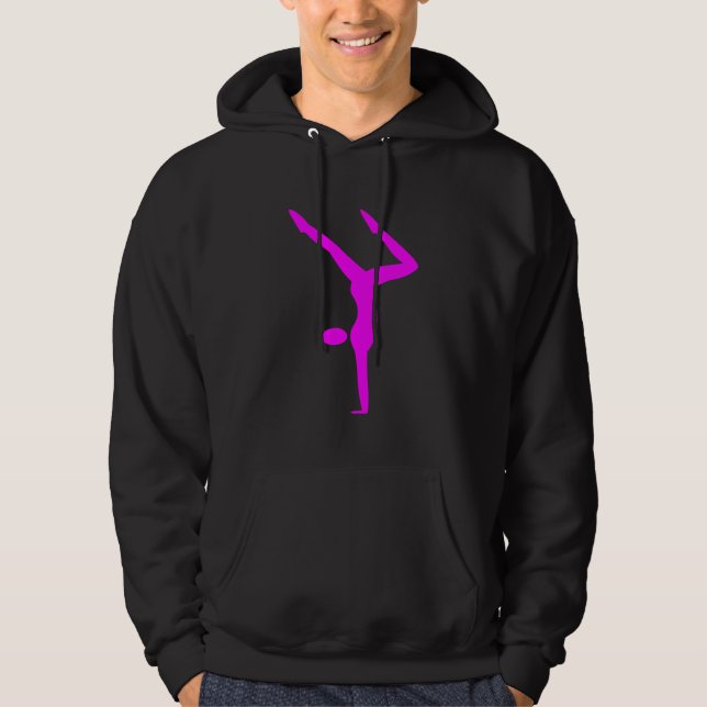 Veste À Capuche Gymnastique - Magenta (Devant)