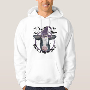 Veste À Capuche Halloween Cow Heifer Moo Je veux dire Boo Highland