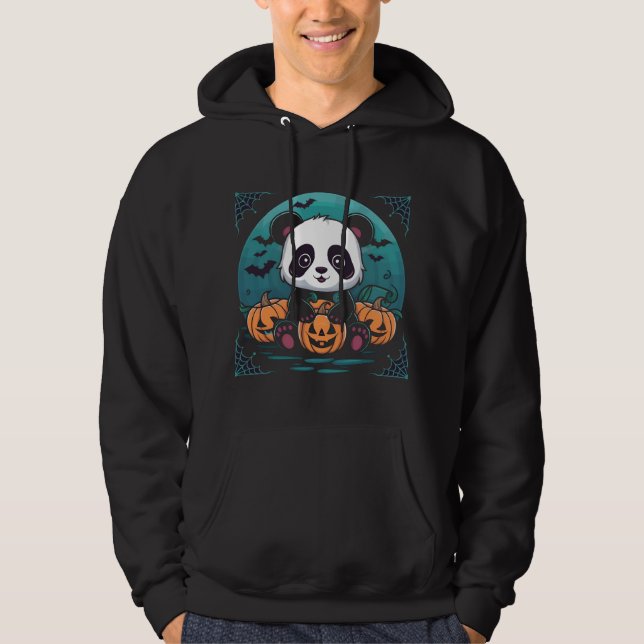 Veste À Capuche Halloween Panda (Devant)