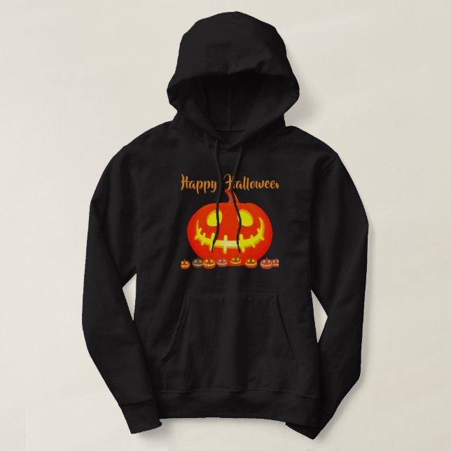 VESTE À CAPUCHE HALLOWEEN PUMPKIN (Design devant)