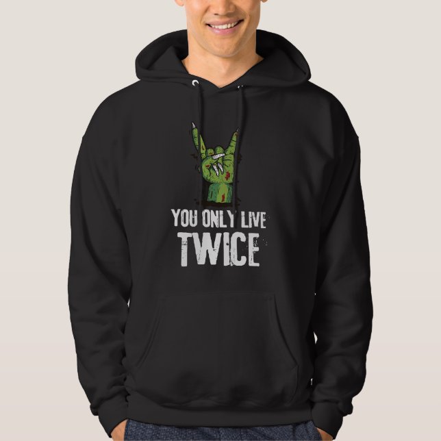 Veste À Capuche Halloween Zombie You Only Live Twice (Devant)