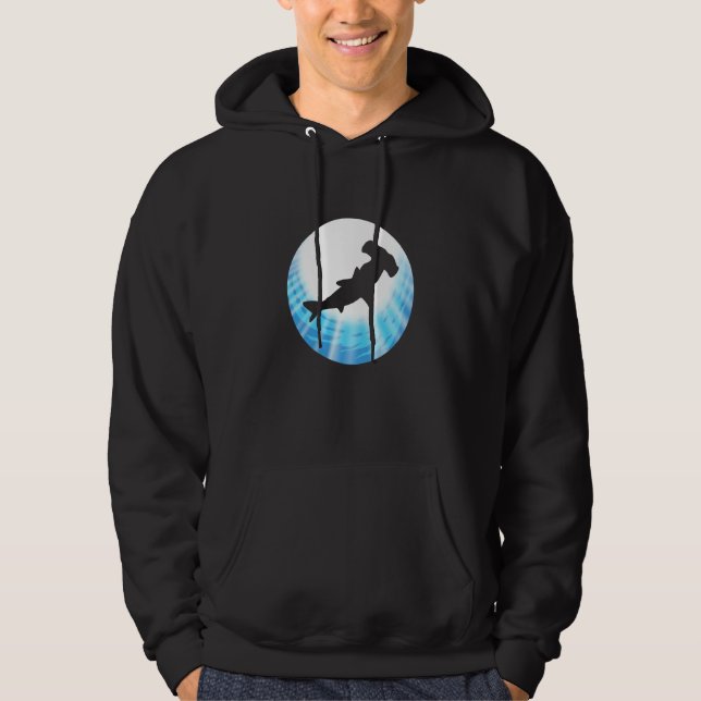 Veste À Capuche Hammerhead Shark Blue Animal Person (Devant)