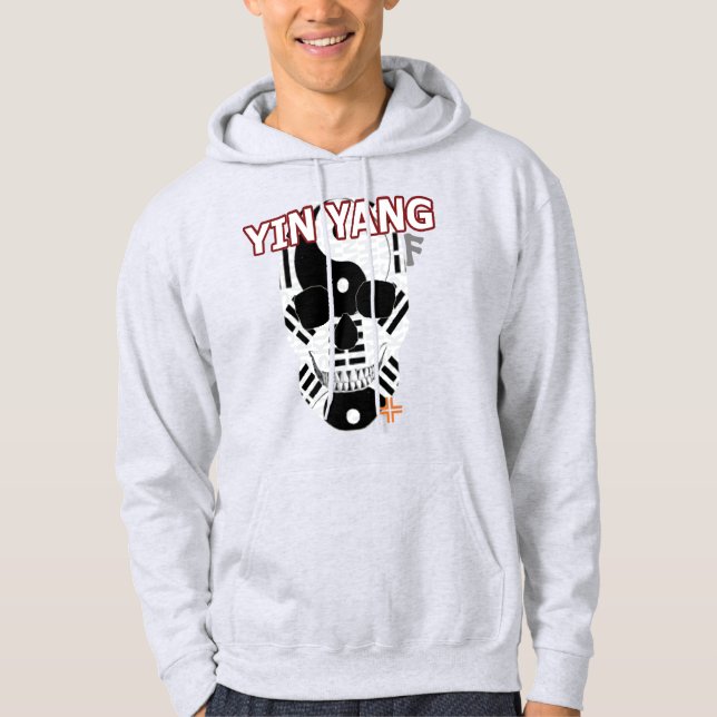 Veste À Capuche HANDSKULL Yin Yang Sweatshirt à capuchon B2 (Devant)