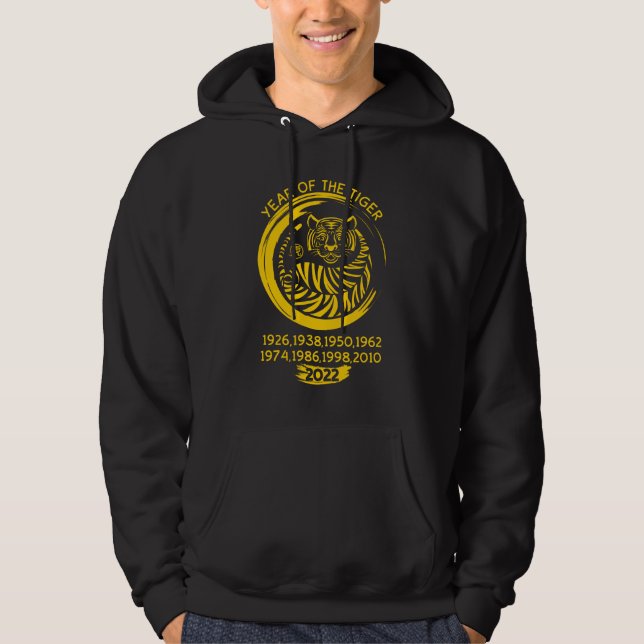 Veste À Capuche Happy Chinese New Year 2022 Year Of The Tiger (Devant)