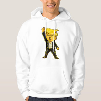 Veste À Capuche Happy Trump Lapel Meme Fight Fight Angry Trump Pop