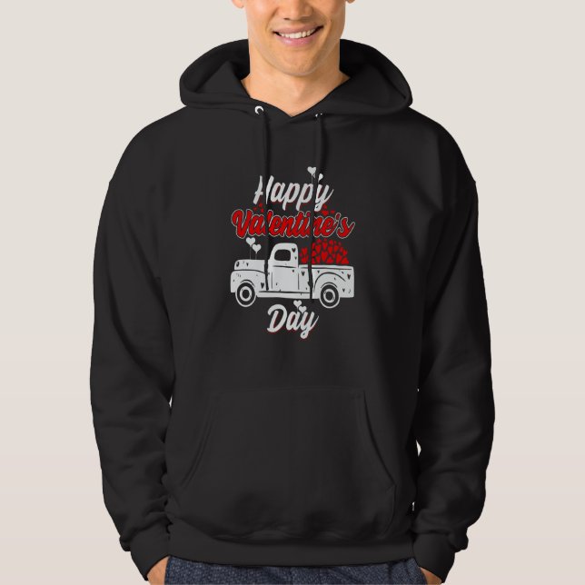 Veste À Capuche Happy Valentine's Day Roses Date Night Flowers Lov (Devant)