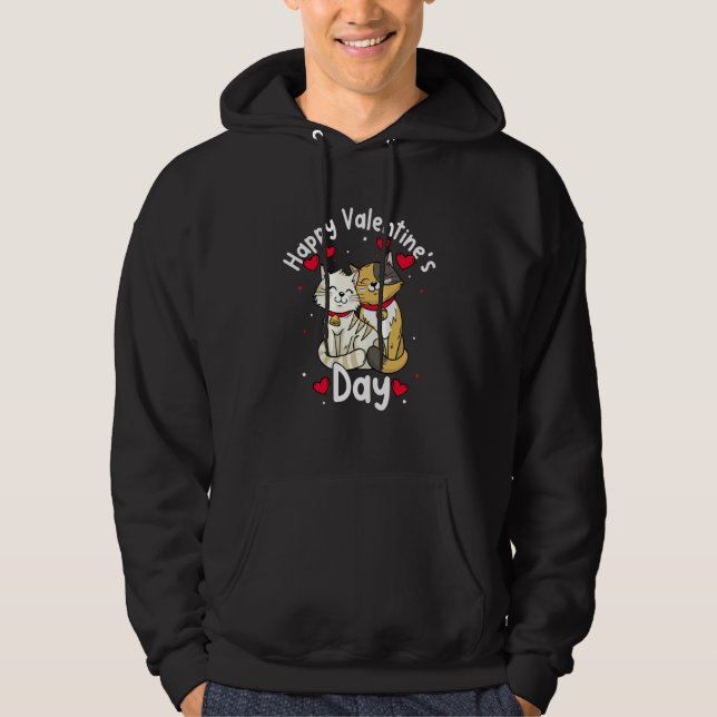 Veste À Capuche Happy Valentine's Day Roses Date Night Flowers Lov (Devant)