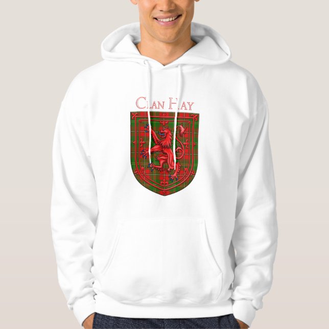 Veste À Capuche Hay Tartan Scottish Plaid Lion Rampant (Devant)