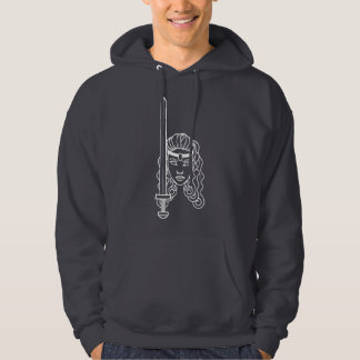 Veste À Capuche Heathen Freyja Épée Norse Pagan Asatru Viking