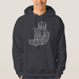 Veste À Capuche Heathen Thor Mjolnir Norse Pagan Asatru Viking