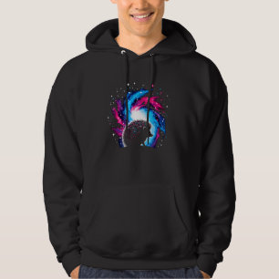 Veste À Capuche Hérisson cosmique cool Galaxie Graphisme Art spati