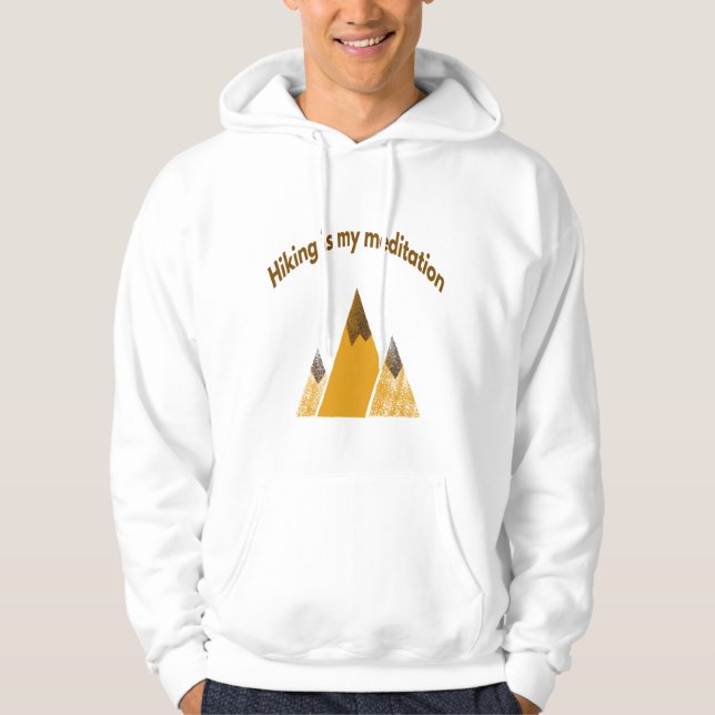 Veste À Capuche Hiking is meditation hoodie (Devant)