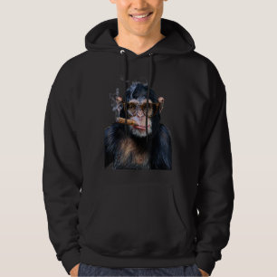 Veste À Capuche Hip Chimpanzee w Cigar Puffage Cool Singe