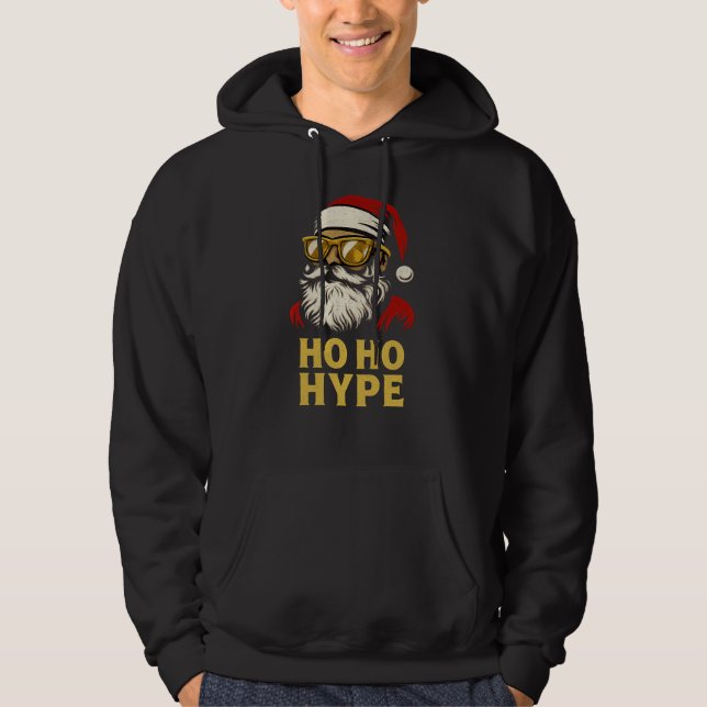 Veste À Capuche HO HO HYPE – Santa Gold (Devant)