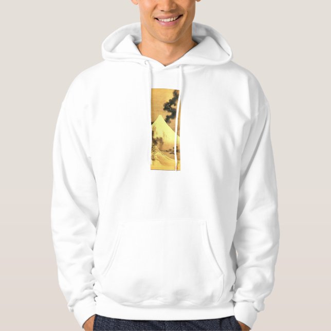 Veste À Capuche Hokusai le dragon de la fumée échappant au mont (Devant)