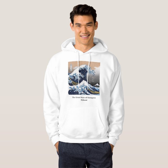 Veste À Capuche Hokusai , “ The Great Wave off Kanagawa ” (Devant entier)