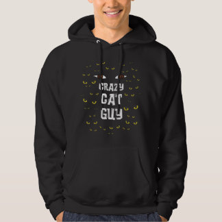 Veste À Capuche Homme Crazy Cat Guy _ Cat Daddy T-Shirt