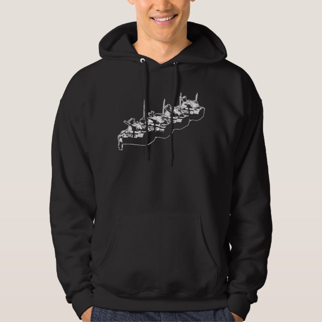 Veste À Capuche Homme de réservoir de Tienanmen (Devant)