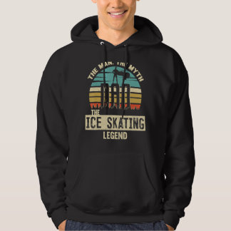Veste À Capuche Homme Mythe Légende Papa Patinage sur glace