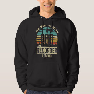 Veste À Capuche Homme Mythe Légende Papa Recorder Joueur Extraordi