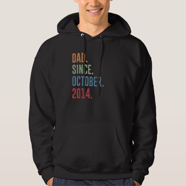 Veste À Capuche Homme Papa depuis Octobre 2014 (Devant)