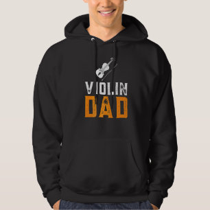 Veste À Capuche Homme Violon Papa Musicien Orchestre Enseignant Vi