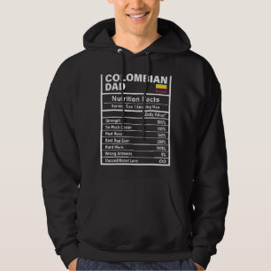 Veste À Capuche Hommes Colombien Papa Nutrition Fiches Fête des pè