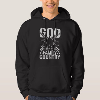 Veste À Capuche Hommes Dieu Famille Canons Patriote Soldat 4e O