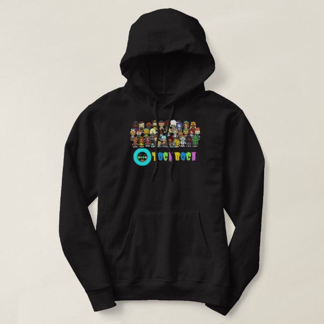 Veste À Capuche Hommes Femmes Manga Toca Boca Anime Drôle Hommes V (Design devant)