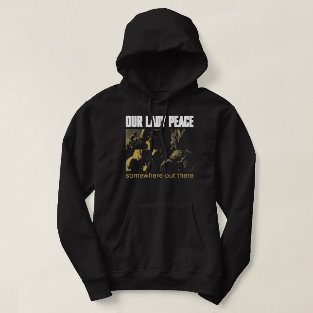 Veste À Capuche Hommes Femmes Notre Dame Paix Cadeaux Ventilateurs (Design devant)