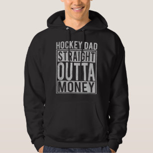 Veste À Capuche Hommes Hockey Papa Droit Devant L'Argent Je Drôle 