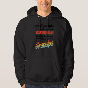 Veste À Capuche Hommes La plupart des gens me traitent Vétérinaire