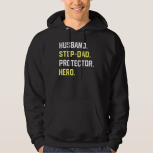 Veste À Capuche Hommes Mari Étape-Papa Protecteur Héros Pour Papa
