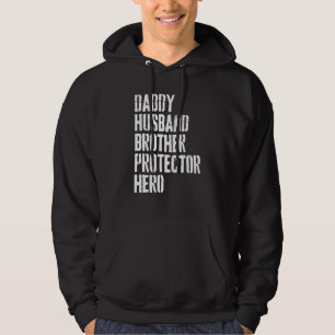 Veste À Capuche Hommes Papa Mari Frère Protecteur Héros Cool Gras