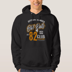 Veste À Capuche Hommes Vintage 1982 40e anniversaire pour lui viei