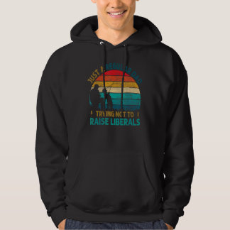 Veste À Capuche Hommes Vintage Papa Régulier Essayant De Ne Pas Él