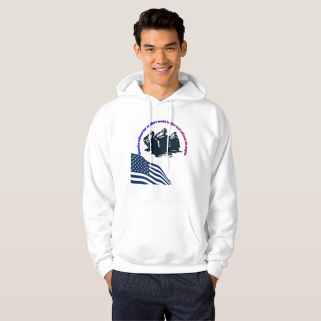 Veste À Capuche Honored in Valor Veterans Day Hoodie  (Devant entier)