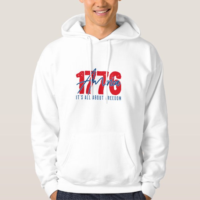 Veste À Capuche Hoodie 1776 - Declaration of Freedom (Devant)
