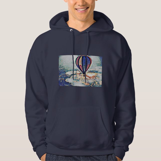 Veste À Capuche Hot Wilbur Hot Air Balloon Art (Devant)