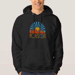 Veste À Capuche Houston Texas Tx Retro Vintage Sunset City Hous