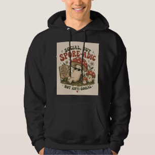 Veste À Capuche Humeur Sporadique – Design Rétro Champignon Mignon