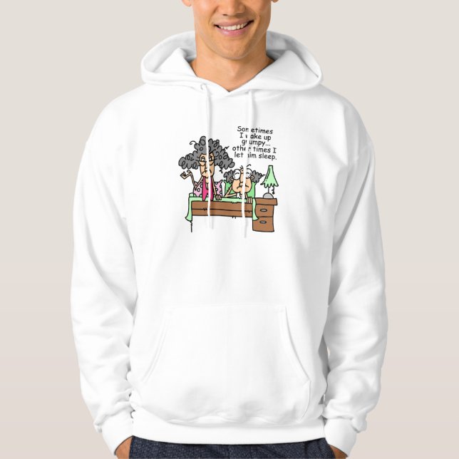 Veste À Capuche Humoristique, laissez grumeux dormir (Devant)