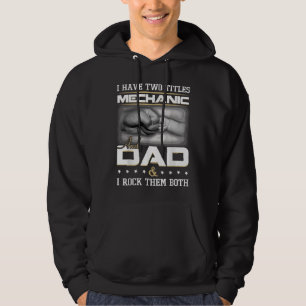 Veste À Capuche Humour de père mécanicien Citation conception vête