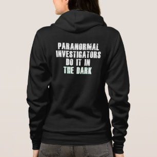Veste À Capuche Humour des enquêteurs paranormal (blanc)