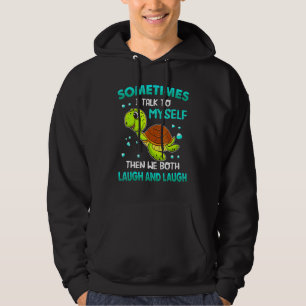 Veste À Capuche Humour Parfois je me parle à moi-même et puis nous