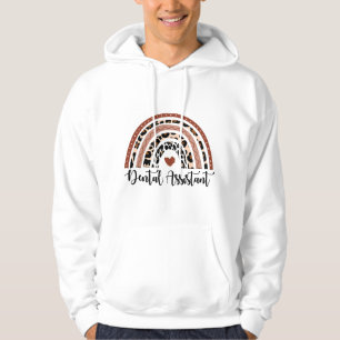 Veste À Capuche Hygiéniste dentaire ou assistante Léopard Arc-en-c